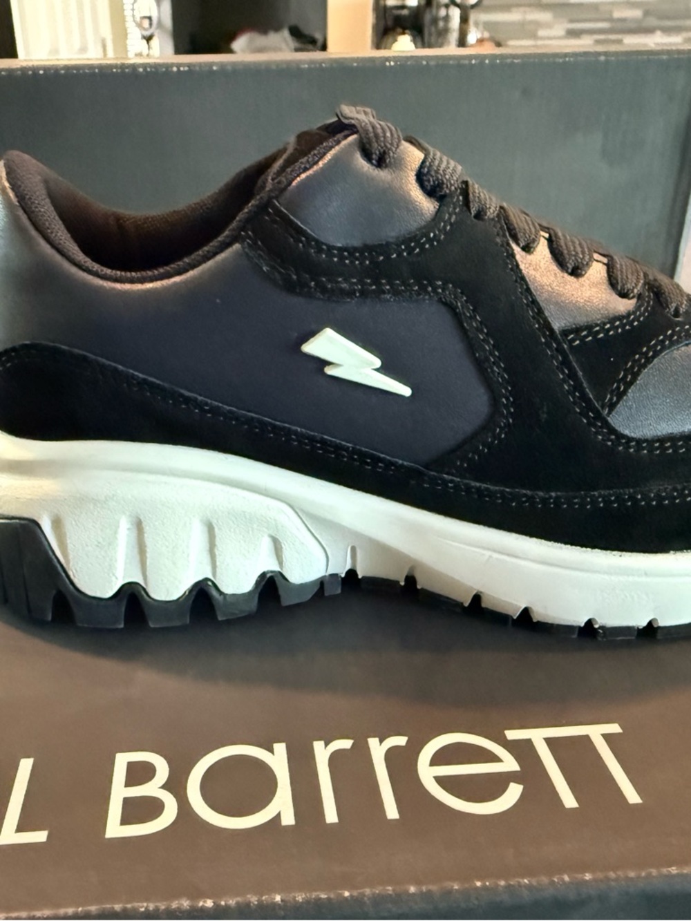 Neil Barrett Black sneakers size 36 New with box and dust bag.